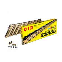 Lade das Bild in den Galerie-Viewer, D.I.D O-Ring Kette VX3 Gold - 130 Glieder